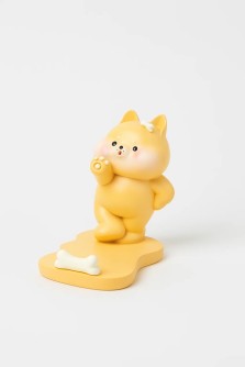 Подставка под телефон/планшет «Hamster white bow», orange (8 см)