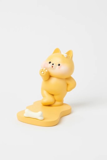 Подставка под телефон/планшет «Hamster white bow», orange (8 см)