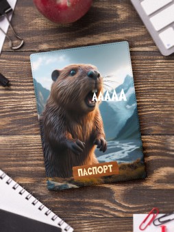 Обложка для паспорта "Аааа", плотность 600 мкм