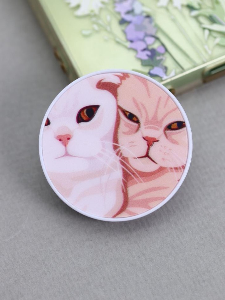 Попсокет iLikeGift "Два кота"