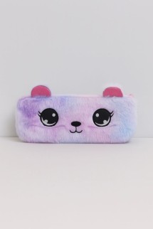 Пенал плюшевый "Multicolored cat", purple (20*10 см)