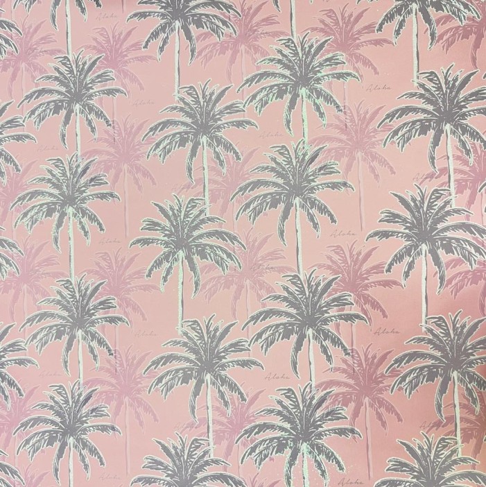 Упаковочная бумага «Palma», pink (50*70 см) 