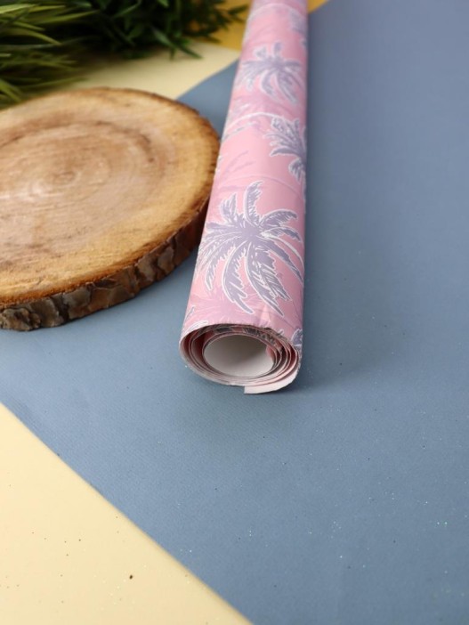 Упаковочная бумага «Palma», pink (50*70 см) 