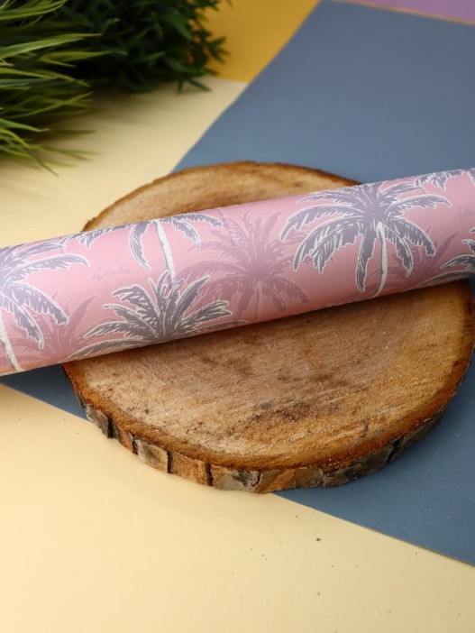 Упаковочная бумага «Palma», pink (50*70 см) 