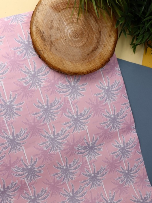 Упаковочная бумага «Palma», pink (50*70 см) 