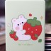 Зеркало "Bear strawberry", green 