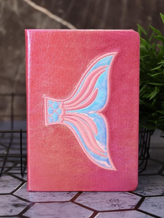 Блокнот плюшевый &quot;Mermaid&quot;, red, 14,5х21 см, плотность 80 гр. 