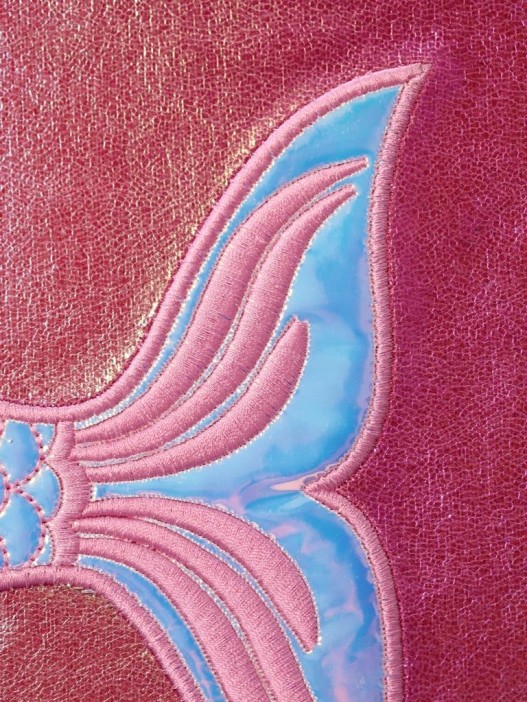 Блокнот плюшевый &quot;Mermaid&quot;, red, 14,5х21 см, плотность 80 гр. 