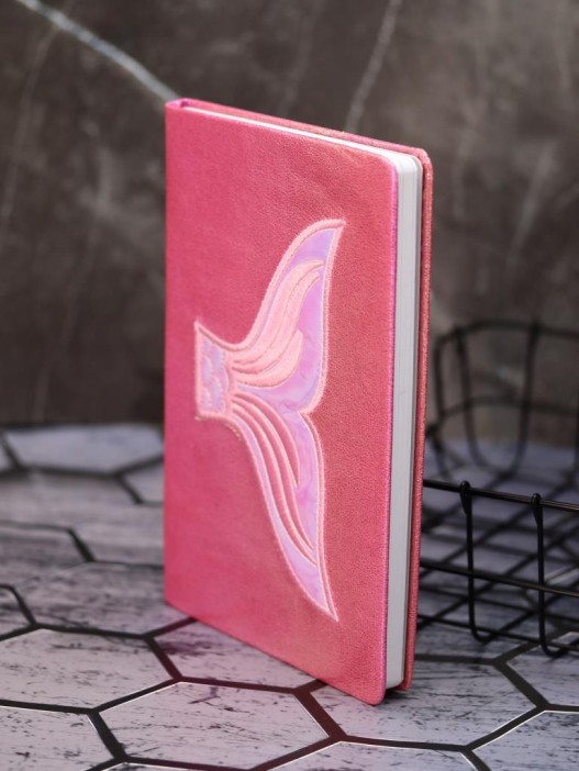 Блокнот плюшевый &quot;Mermaid&quot;, red, 14,5х21 см, плотность 80 гр. 