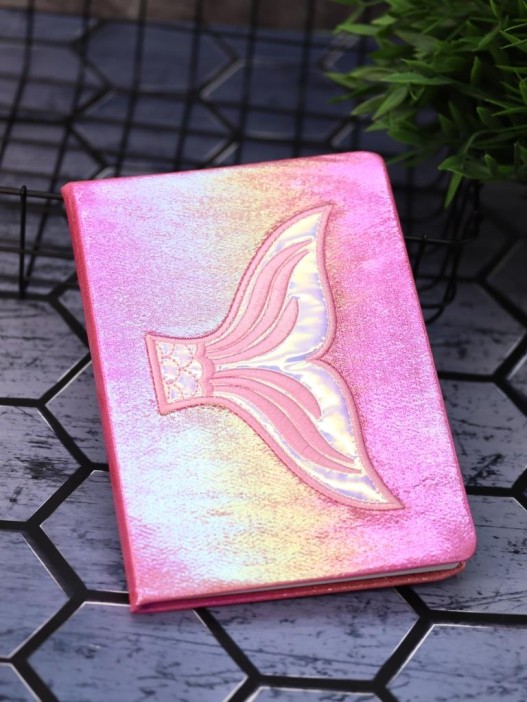 Блокнот плюшевый &quot;Mermaid&quot;, red, 14,5х21 см, плотность 80 гр. 