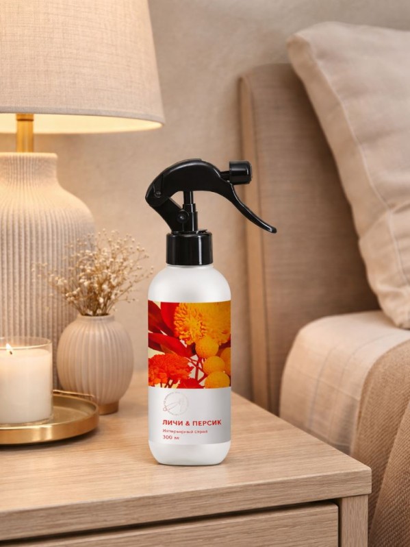 Интерьерный спрей "Личи и Персик", 300 мл 