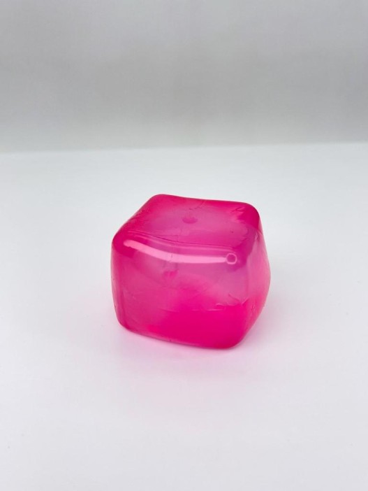 Мялка - антистресс «Square cube», pink 