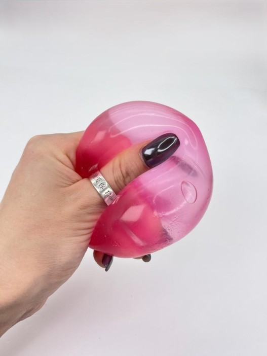 Мялка - антистресс «Square cube», pink 