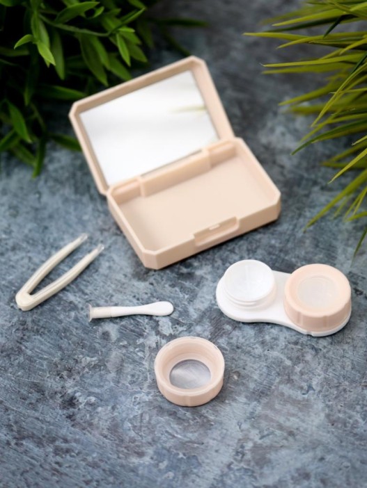 Контейнер для линз «Nice bear», beige 