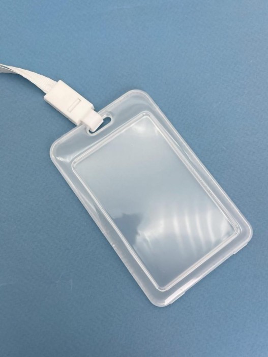 Держатель для карт с шнурком &quot;Transparent&quot;, white (11.5*7 см) 