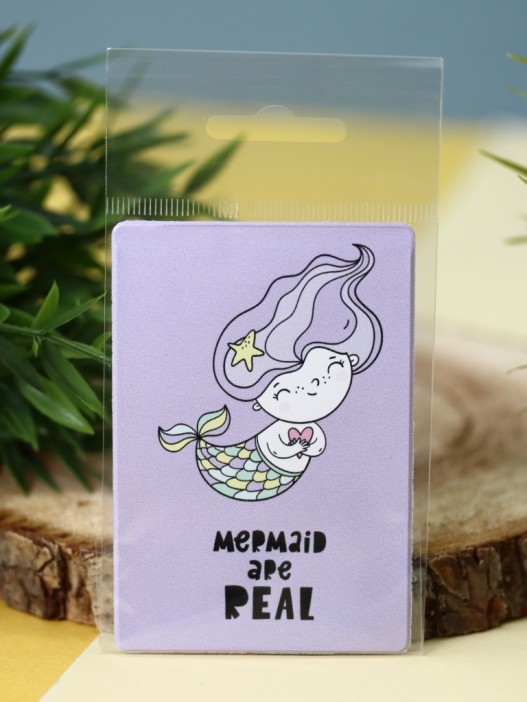 Держатель для карт «Mermaid are real» (6,5 х 9,5 см) 