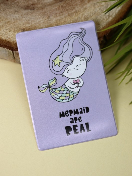 Держатель для карт «Mermaid are real» (6,5 х 9,5 см) 