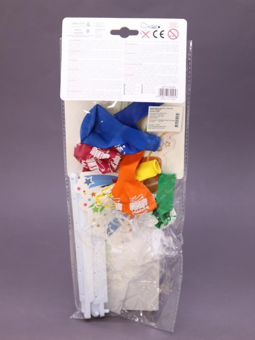 Набор воздушных шаров 6 шт. + стойка &quot;B-Day balloons&quot;, multicolored 