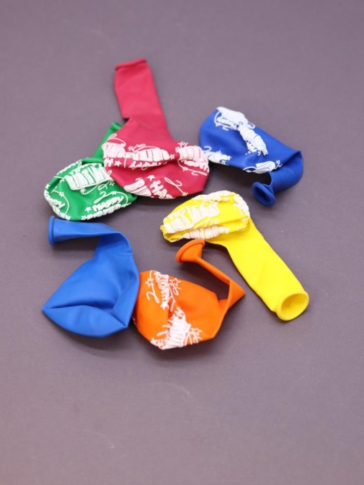 Набор воздушных шаров 6 шт. + стойка &quot;B-Day balloons&quot;, multicolored 