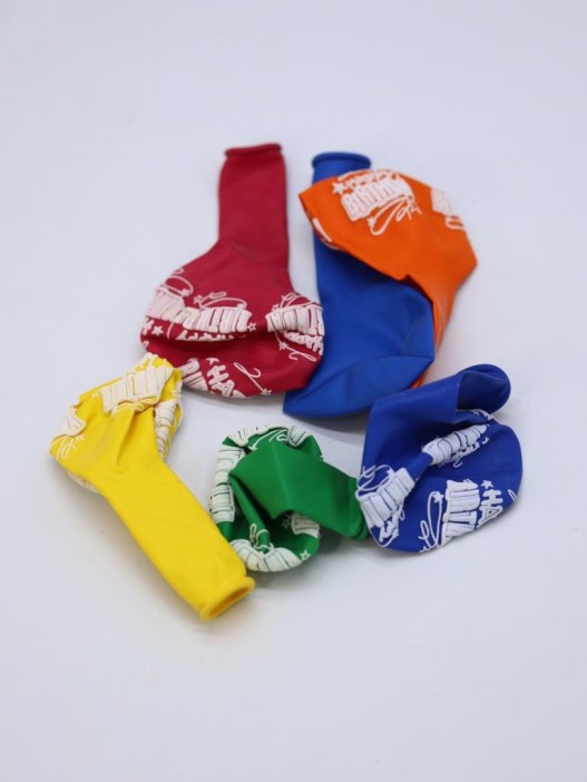 Набор воздушных шаров 6 шт. + стойка &quot;B-Day balloons&quot;, multicolored 