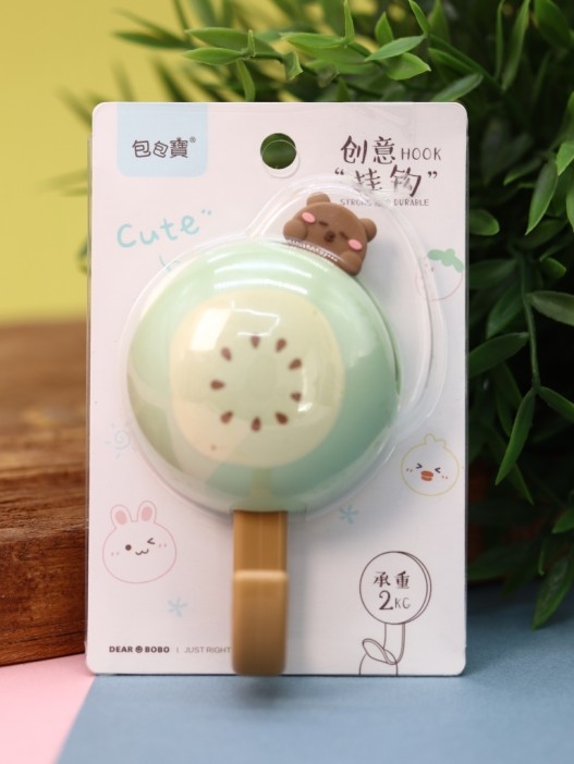 Крючок на липучке «Hello kiwi», green 