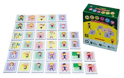 Игра настольная "Найди пару. MEMORY. ПРОФЕССИИ", с карточками 