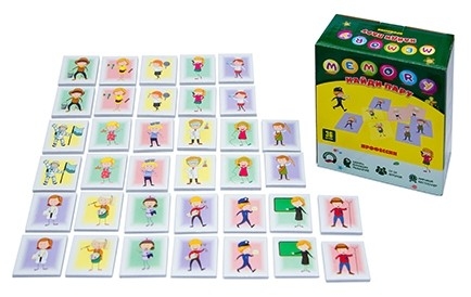 Игра настольная "Найди пару. MEMORY. ПРОФЕССИИ", с карточками
