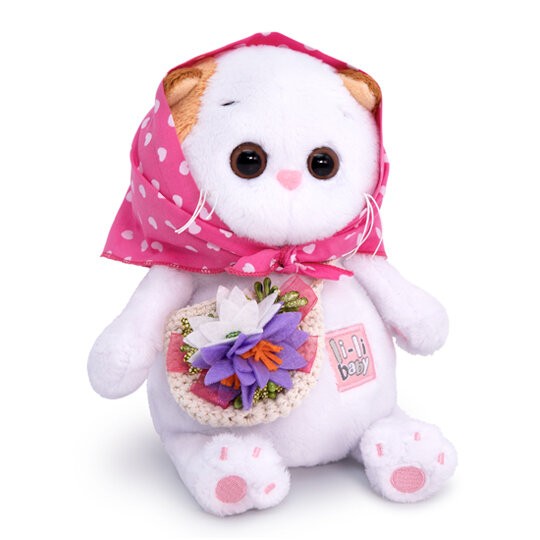 Мягкая игрушка "Ли-Ли BABY в косыночке и с корзинкой" (20 см) 