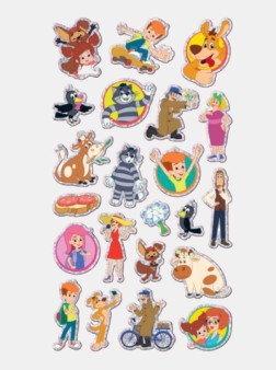 Объемные наклейки "Простоквашино" (11x22.5см)