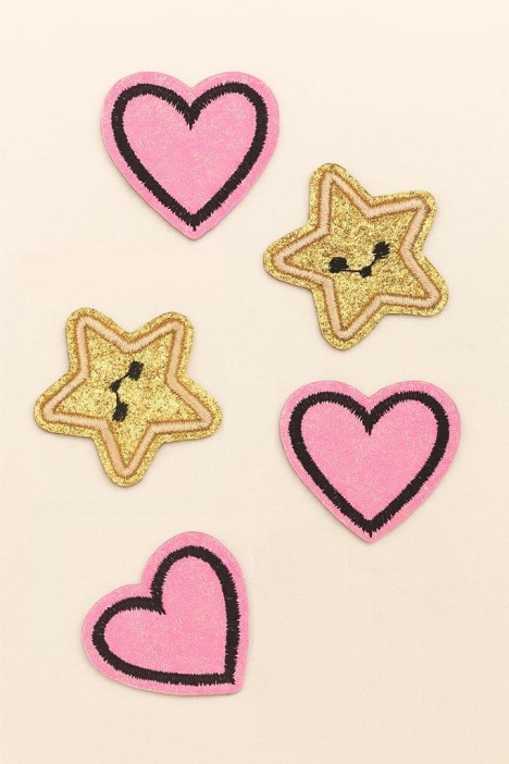 Набор термонашивок для одежды iLikeGift 5 шт. «Star love» 