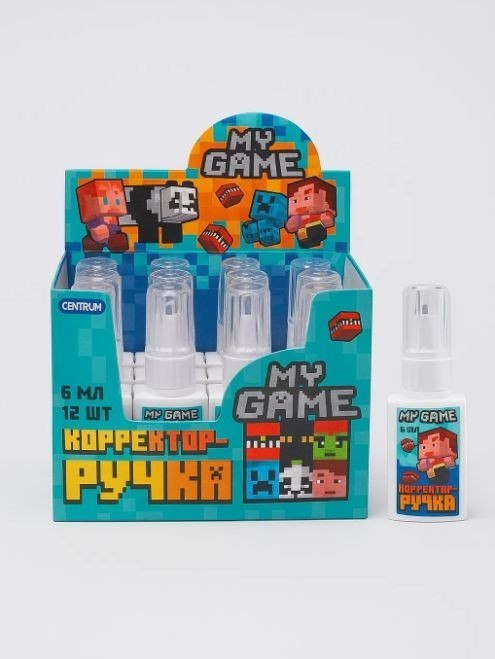 Корректор-ручка "My game" 6 мл, ш/б 12 шт.