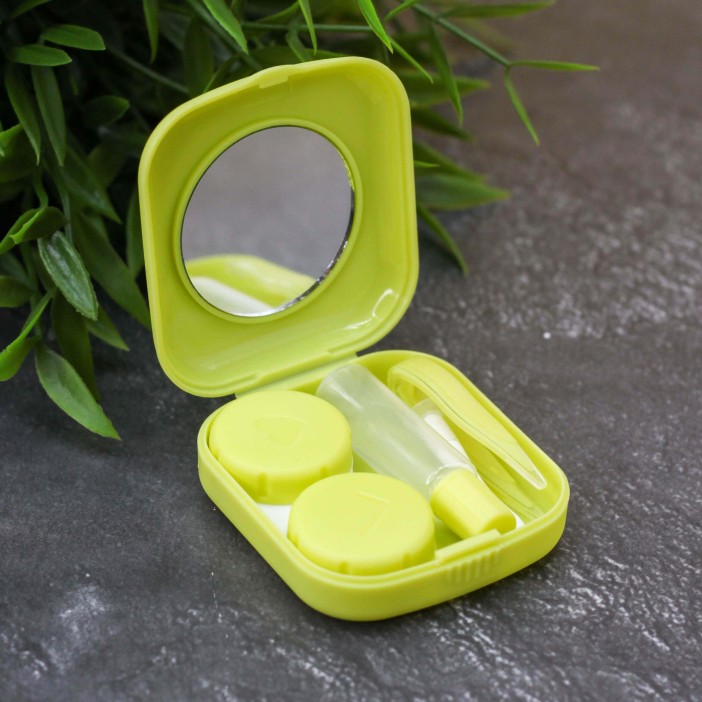 Контейнер для линз «Classic square», green 