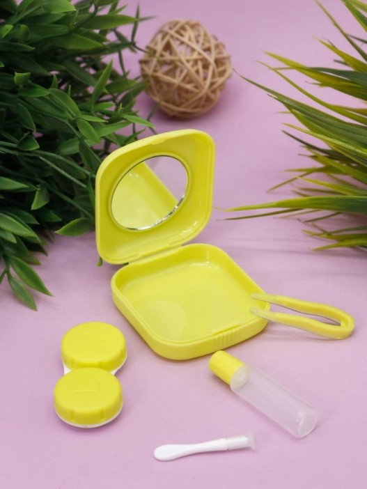 Контейнер для линз «Classic square», green 