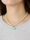 Ожерелье GIRLY "Бабочка", зелёное