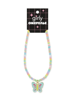 Ожерелье GIRLY "Бабочка", зелёное