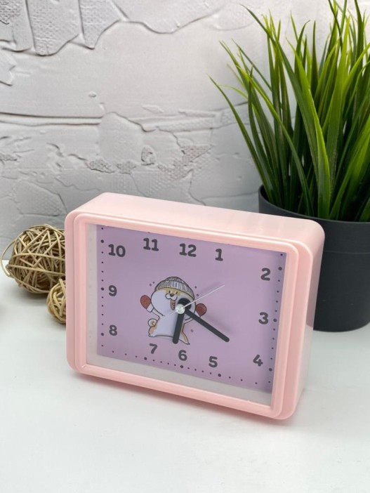 Часы-будильник «Funny dog», pink (13х10 см) 
