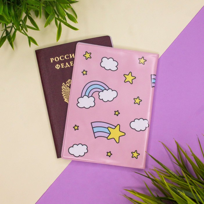 ОБЛОЖКА ДЛЯ ПАСПОРТА &quot;Unicorn head&quot;, плотность 600 мкм 
