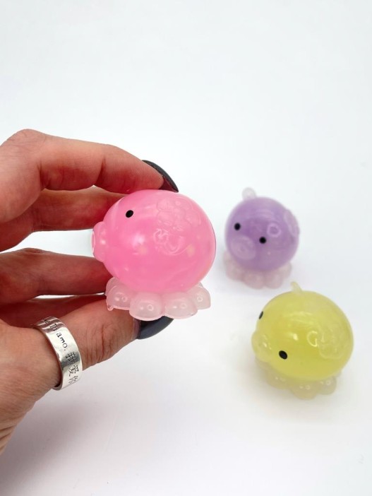 Мялка - антистресс «Octopus», mix, 1 банка, 20 шт. (12,3*13 см) 