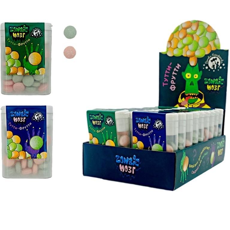 Конфета &quot;ZOMBIE МОЗГ &quot;ЗОМБИ&quot;, 18шт. 