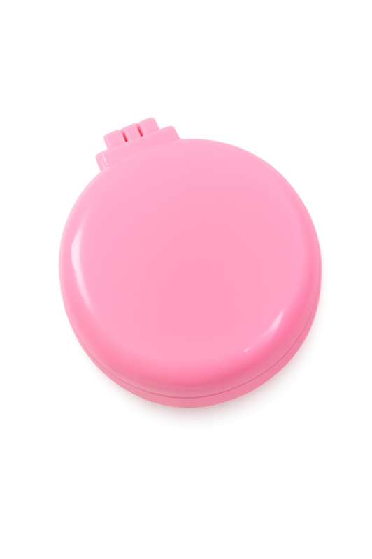 Расческа раскладная с зеркалом "Classic", розовая 