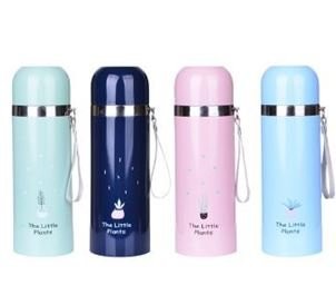 B-M-2532W-Z ТЕРМОС "The little plants" 350 ml (мятный) 