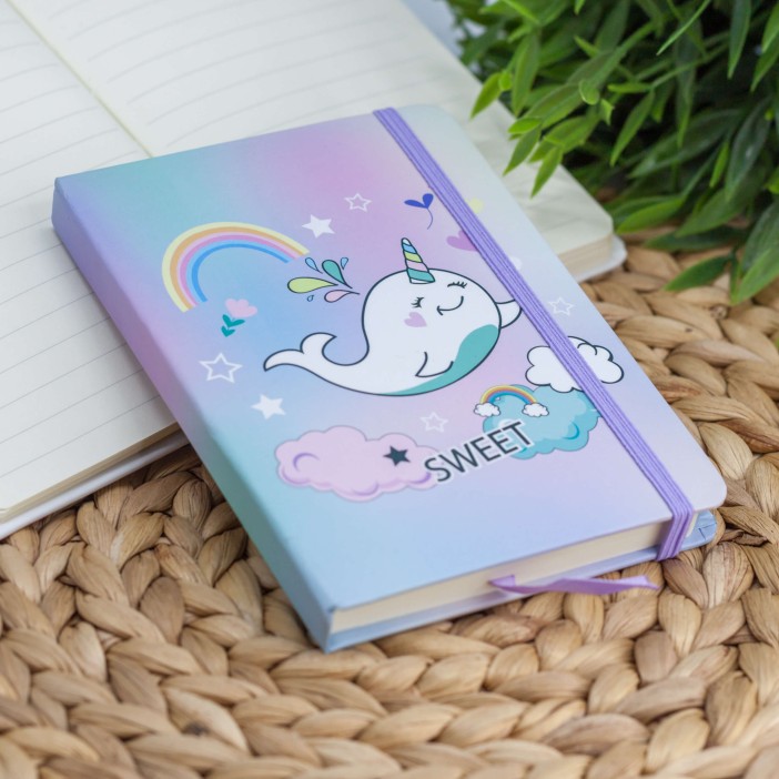 Блокнот (A6) &quot;Whalecorn sweet&quot;, (14.5*10.5) 