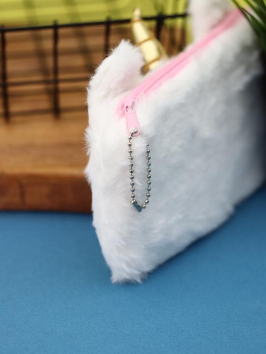 Пенал плюшевый &quot;Unicorn golden horn&quot;, white (20*10 см) 