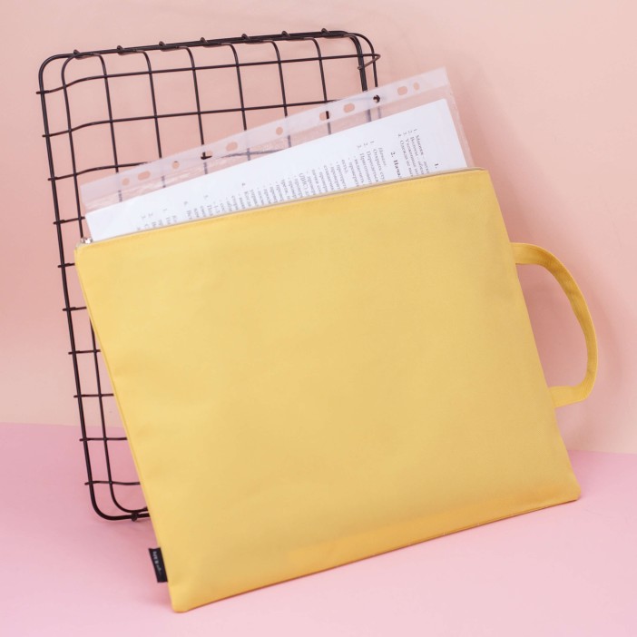 Папка для документов (A4) "Textile", yellow 