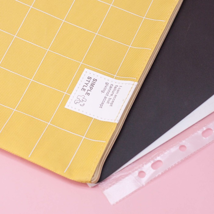 Папка для документов (A4) "Textile", yellow 