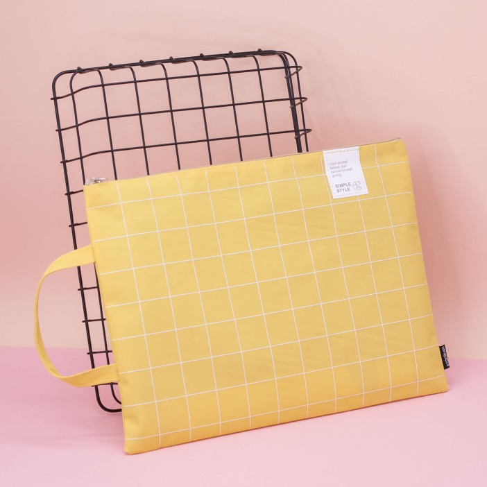 Папка для документов (A4) "Textile", yellow 