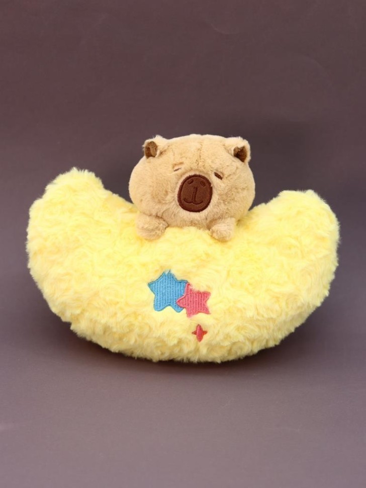 Мягкая игрушка "Капибара луна", микс, 17 см