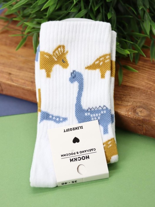 Носки женские "Dino", р. 35-40, белый 
