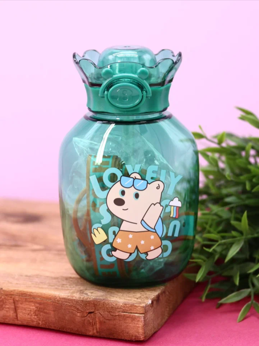 Бутылка «Lovely fashion», green (650 мл) 