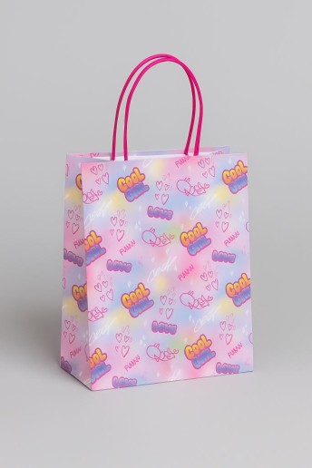 Пакет подарочный крафтовый «Cool gerl», heart (21*25,5*10)